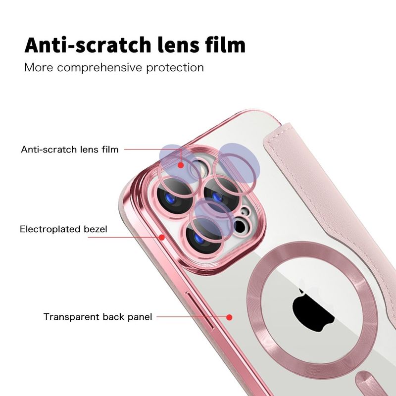 Laptop, Telefoane si Tablete - Telefoane mobile si accesorii - Accesorii Telefoane - Huse telefoane - Husa pentru iPhone 15 Pro Max - Techsuit SmartMag Book Case - Roz - Infinity.ro