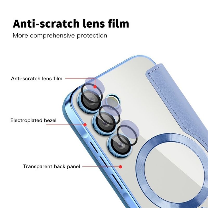 Laptop, Telefoane si Tablete - Telefoane mobile si accesorii - Accesorii Telefoane - Huse telefoane - Husa pentru Samsung Galaxy A55 5G - Techsuit SmartMag Book Case - Albastru deschis - Infinity.ro