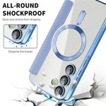 Laptop, Telefoane si Tablete - Telefoane mobile si accesorii - Accesorii Telefoane - Huse telefoane - Husa pentru Samsung Galaxy A55 5G - Techsuit SmartMag Book Case - Albastru deschis - Infinity.ro