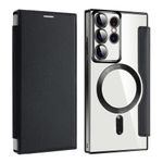 Laptop, Telefoane si Tablete - Telefoane mobile si accesorii - Accesorii Telefoane - Huse telefoane - Husa pentru Samsung Galaxy S22 Ultra 5G - Techsuit SmartMag Book Case - Negru - Infinity.ro