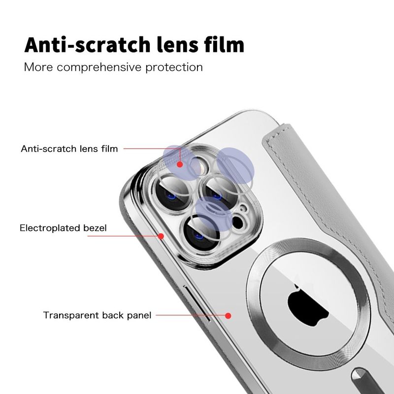 Laptop, Telefoane si Tablete - Telefoane mobile si accesorii - Accesorii Telefoane - Huse telefoane - Husa pentru iPhone 14 Pro Max - Techsuit SmartMag Book Case - Gri - Infinity.ro