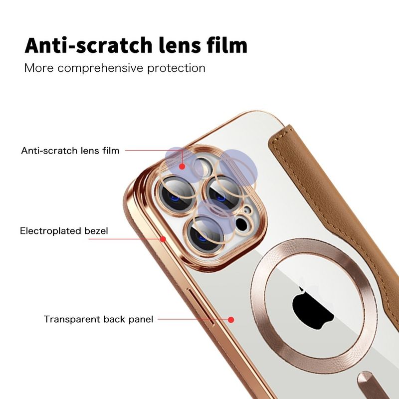 Laptop, Telefoane si Tablete - Telefoane mobile si accesorii - Accesorii Telefoane - Huse telefoane - Husa pentru iPhone 13 Pro - Techsuit SmartMag Book Case - Maro - Infinity.ro