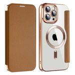 Laptop, Telefoane si Tablete - Telefoane mobile si accesorii - Accesorii Telefoane - Huse telefoane - Husa pentru iPhone 13 Pro - Techsuit SmartMag Book Case - Maro - Infinity.ro