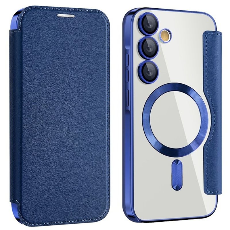 Laptop, Telefoane si Tablete - Telefoane mobile si accesorii - Accesorii Telefoane - Huse telefoane - Husa pentru Samsung Galaxy A55 5G - Techsuit SmartMag Book Case - Albastru - Infinity.ro