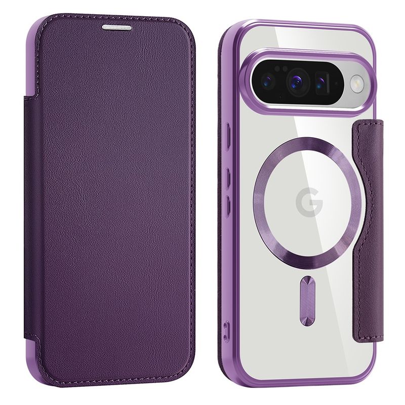 Laptop, Telefoane si Tablete - Telefoane mobile si accesorii - Accesorii Telefoane - Huse telefoane - Husa pentru Google Pixel 10 / 10 Pro - Techsuit SmartMag Book Case - Mov - Infinity.ro