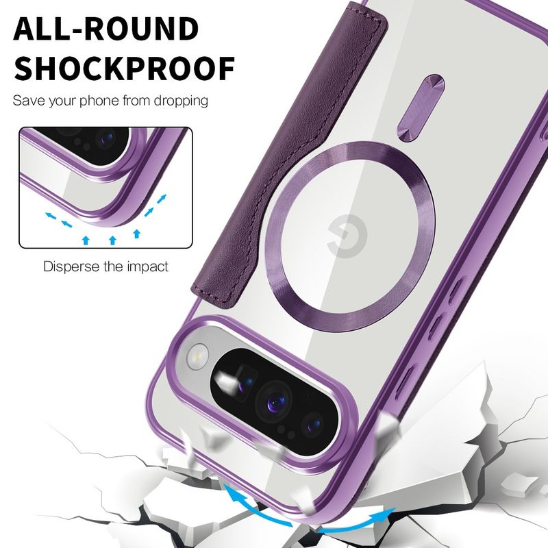 Laptop, Telefoane si Tablete - Telefoane mobile si accesorii - Accesorii Telefoane - Huse telefoane - Husa pentru Google Pixel 10 / 10 Pro - Techsuit SmartMag Book Case - Mov - Infinity.ro