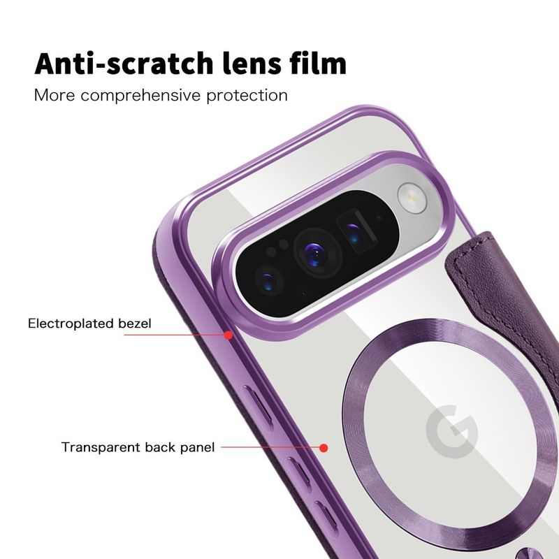 Laptop, Telefoane si Tablete - Telefoane mobile si accesorii - Accesorii Telefoane - Huse telefoane - Husa pentru Google Pixel 10 / 10 Pro - Techsuit SmartMag Book Case - Mov - Infinity.ro