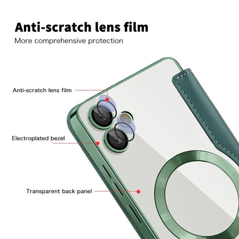 Laptop, Telefoane si Tablete - Telefoane mobile si accesorii - Accesorii Telefoane - Huse telefoane - Husa pentru Samsung Galaxy A05 - Techsuit SmartMag Book Case - Verde - Infinity.ro