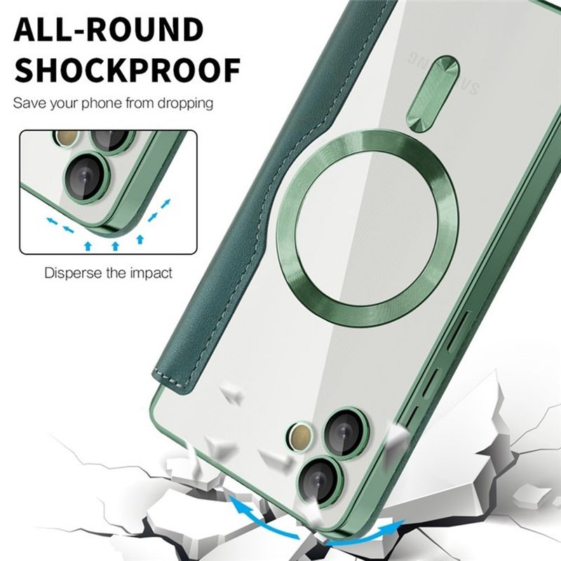 Laptop, Telefoane si Tablete - Telefoane mobile si accesorii - Accesorii Telefoane - Huse telefoane - Husa pentru Samsung Galaxy A05 - Techsuit SmartMag Book Case - Verde - Infinity.ro