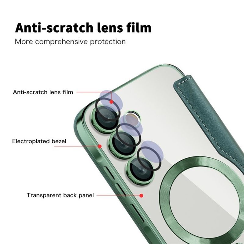 Laptop, Telefoane si Tablete - Telefoane mobile si accesorii - Accesorii Telefoane - Huse telefoane - Husa pentru Samsung Galaxy A35 5G - Techsuit SmartMag Book Case - Verde - Infinity.ro