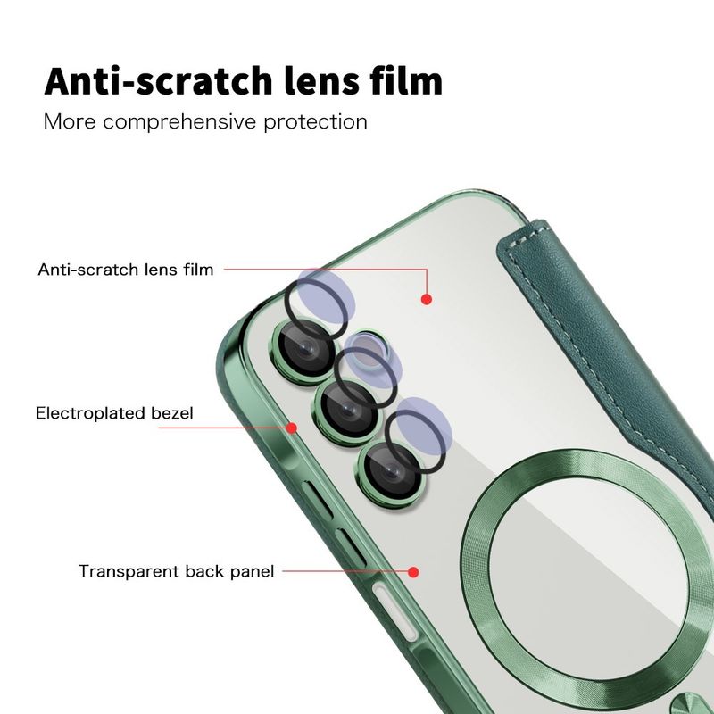 Laptop, Telefoane si Tablete - Telefoane mobile si accesorii - Accesorii Telefoane - Huse telefoane - Husa pentru Samsung Galaxy A15 4G / A15 5G - Techsuit SmartMag Book Case - Verde - Infinity.ro