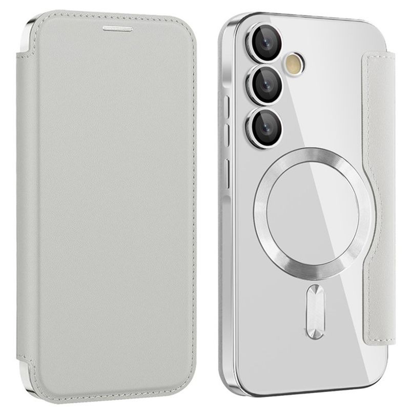 Laptop, Telefoane si Tablete - Telefoane mobile si accesorii - Accesorii Telefoane - Huse telefoane - Husa pentru Samsung Galaxy A55 5G - Techsuit SmartMag Book Case - Gri - Infinity.ro