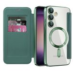 Laptop, Telefoane si Tablete - Telefoane mobile si accesorii - Accesorii Telefoane - Huse telefoane - Husa pentru Samsung Galaxy S23 Plus - Techsuit SmartMag Book Case - Verde - Infinity.ro