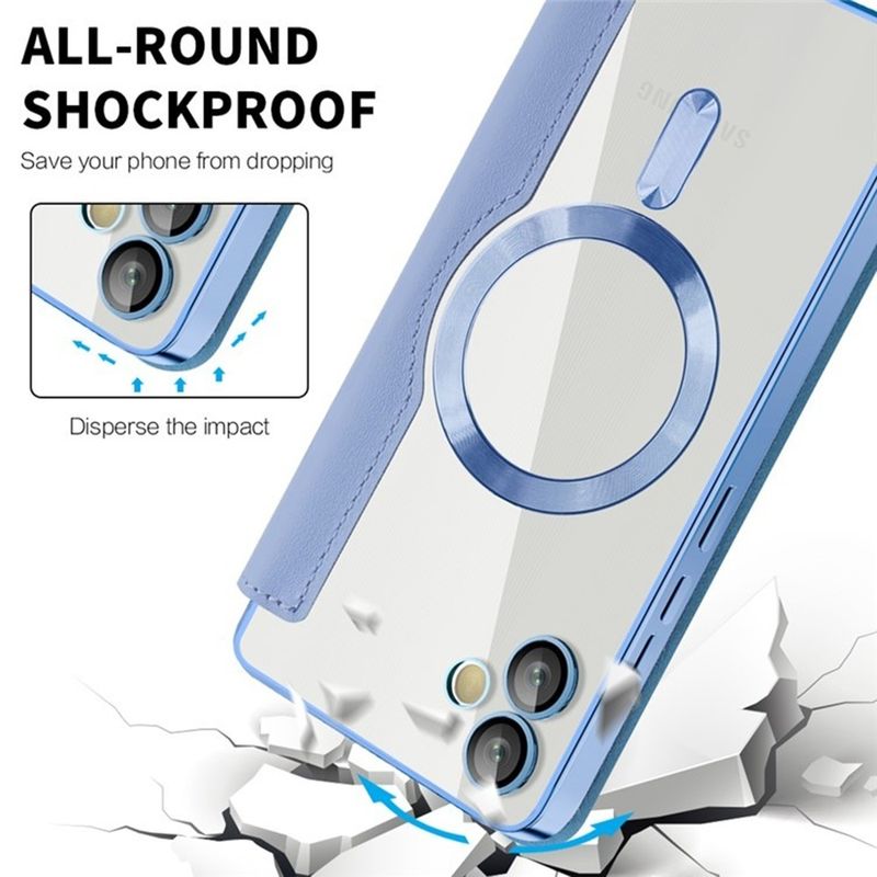 Laptop, Telefoane si Tablete - Telefoane mobile si accesorii - Accesorii Telefoane - Huse telefoane - Husa pentru Samsung Galaxy A05 - Techsuit SmartMag Book Case - Albastru deschis - Infinity.ro
