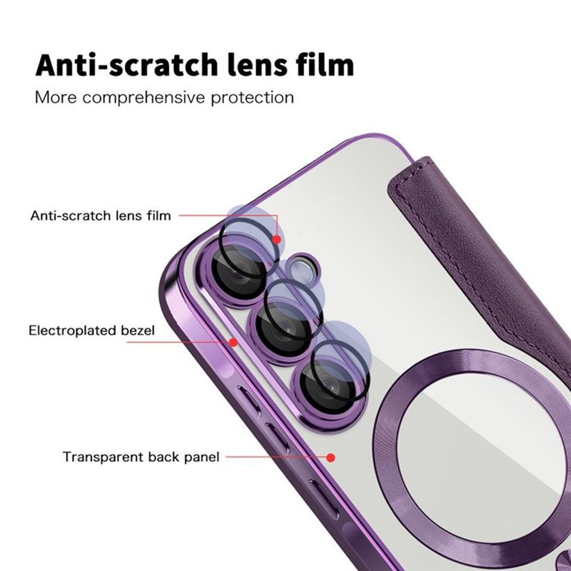Laptop, Telefoane si Tablete - Telefoane mobile si accesorii - Accesorii Telefoane - Huse telefoane - Husa pentru Samsung Galaxy A36 5G - Techsuit SmartMag Book Case - Mov - Infinity.ro
