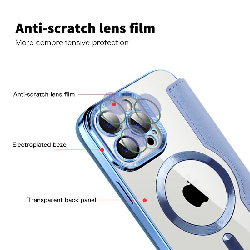 Laptop, Telefoane si Tablete - Telefoane mobile si accesorii - Accesorii Telefoane - Huse telefoane - Husa pentru iPhone 13 Pro Max - Techsuit SmartMag Book Case - Albastru deschis - Infinity.ro