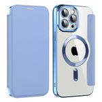 Laptop, Telefoane si Tablete - Telefoane mobile si accesorii - Accesorii Telefoane - Huse telefoane - Husa pentru iPhone 13 Pro Max - Techsuit SmartMag Book Case - Albastru deschis - Infinity.ro