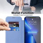 Laptop, Telefoane si Tablete - Telefoane mobile si accesorii - Accesorii Telefoane - Huse telefoane - Husa pentru iPhone 13 Pro Max - Techsuit SmartMag Book Case - Albastru deschis - Infinity.ro