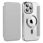 Laptop, Telefoane si Tablete - Telefoane mobile si accesorii - Accesorii Telefoane - Huse telefoane - Husa pentru iPhone 13 Pro Max - Techsuit SmartMag Book Case - Gri - Infinity.ro