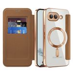 Laptop, Telefoane si Tablete - Telefoane mobile si accesorii - Accesorii Telefoane - Huse telefoane - Husa pentru Google Pixel 9a - Techsuit SmartMag Book Case - Maro - Infinity.ro