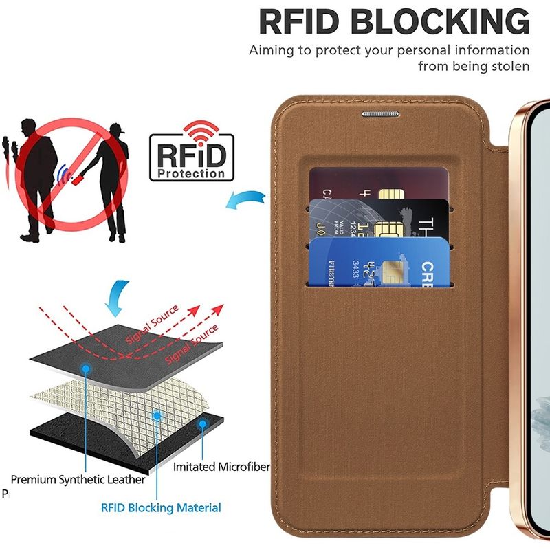 Laptop, Telefoane si Tablete - Telefoane mobile si accesorii - Accesorii Telefoane - Huse telefoane - Husa pentru Google Pixel 9a - Techsuit SmartMag Book Case - Maro - Infinity.ro