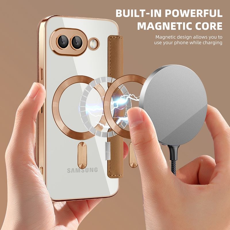 Laptop, Telefoane si Tablete - Telefoane mobile si accesorii - Accesorii Telefoane - Huse telefoane - Husa pentru Google Pixel 9a - Techsuit SmartMag Book Case - Maro - Infinity.ro