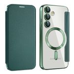 Laptop, Telefoane si Tablete - Telefoane mobile si accesorii - Accesorii Telefoane - Huse telefoane - Husa pentru Samsung Galaxy S24 Plus - Techsuit SmartMag Book Case - Verde - Infinity.ro