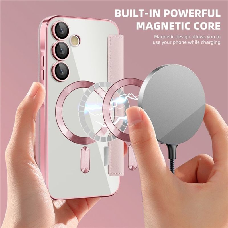 Laptop, Telefoane si Tablete - Telefoane mobile si accesorii - Accesorii Telefoane - Huse telefoane - Husa pentru Samsung Galaxy A55 5G - Techsuit SmartMag Book Case - Roz - Infinity.ro
