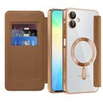 Laptop, Telefoane si Tablete - Telefoane mobile si accesorii - Accesorii Telefoane - Huse telefoane - Husa pentru Samsung Galaxy A06 - Techsuit SmartMag Book Case - Maro - Infinity.ro