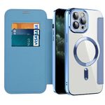 Laptop, Telefoane si Tablete - Telefoane mobile si accesorii - Accesorii Telefoane - Huse telefoane - Husa pentru iPhone 11 Pro Max - Techsuit SmartMag Book Case - Albastru deschis - Infinity.ro