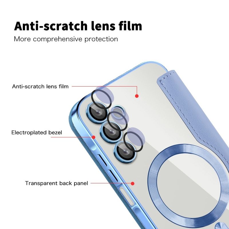 Laptop, Telefoane si Tablete - Telefoane mobile si accesorii - Accesorii Telefoane - Huse telefoane - Husa pentru Samsung Galaxy A15 4G / A15 5G - Techsuit SmartMag Book Case - Albastru deschis - Infinity.ro