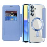 Laptop, Telefoane si Tablete - Telefoane mobile si accesorii - Accesorii Telefoane - Huse telefoane - Husa pentru Samsung Galaxy A15 4G / A15 5G - Techsuit SmartMag Book Case - Albastru deschis - Infinity.ro