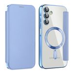 Laptop, Telefoane si Tablete - Telefoane mobile si accesorii - Accesorii Telefoane - Huse telefoane - Husa pentru Samsung Galaxy A15 4G / A15 5G - Techsuit SmartMag Book Case - Albastru deschis - Infinity.ro
