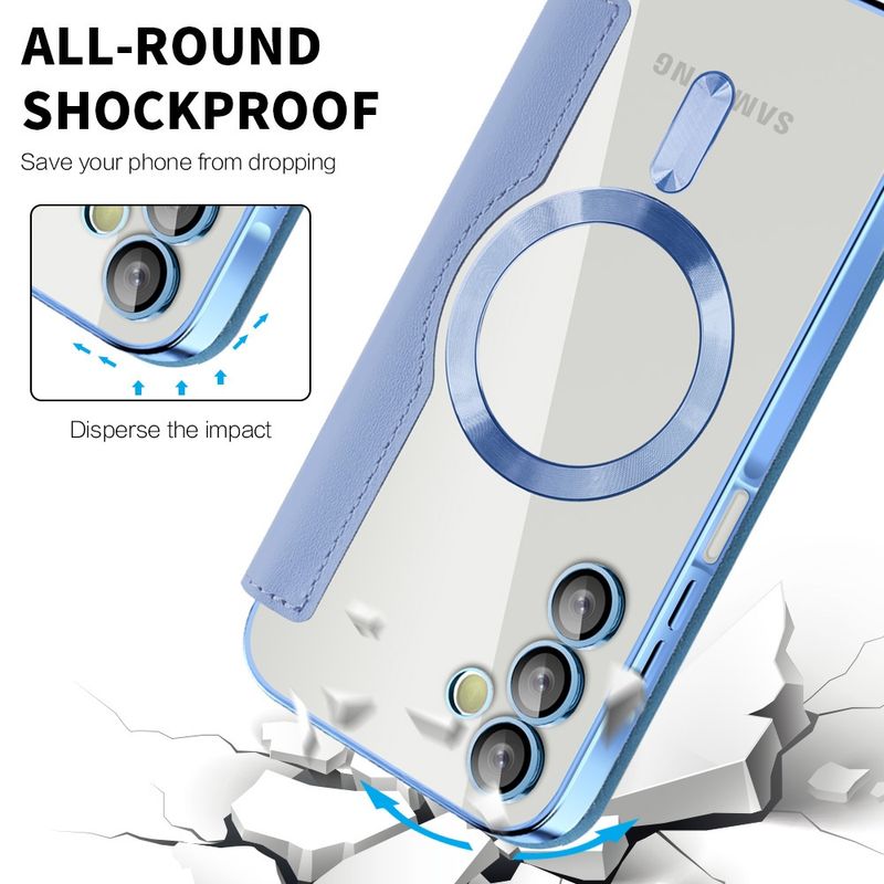 Laptop, Telefoane si Tablete - Telefoane mobile si accesorii - Accesorii Telefoane - Huse telefoane - Husa pentru Samsung Galaxy A15 4G / A15 5G - Techsuit SmartMag Book Case - Albastru deschis - Infinity.ro