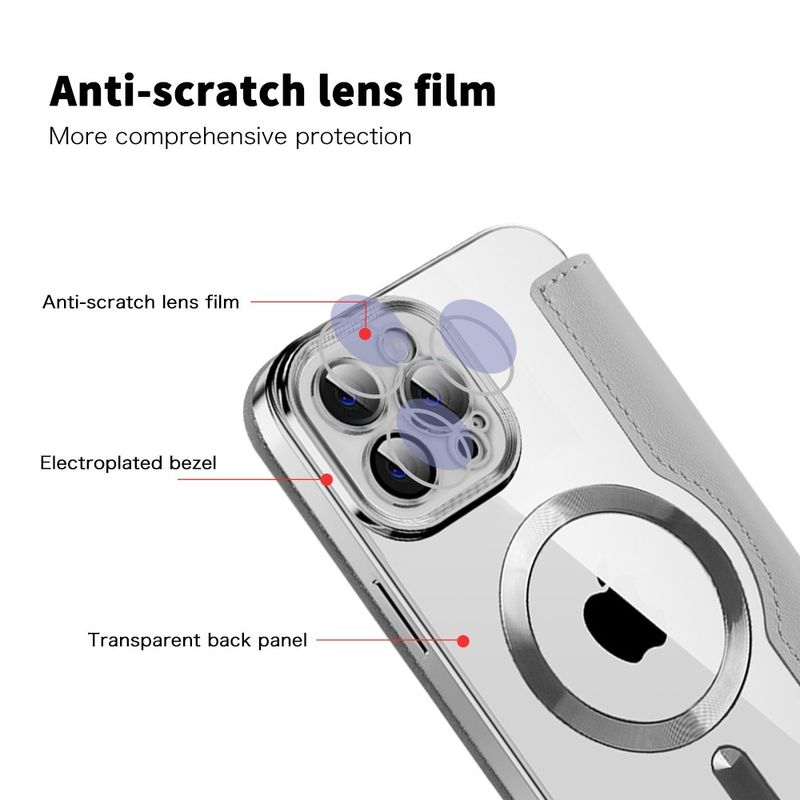 Laptop, Telefoane si Tablete - Telefoane mobile si accesorii - Accesorii Telefoane - Huse telefoane - Husa pentru iPhone 11 Pro Max - Techsuit SmartMag Book Case - Gri - Infinity.ro