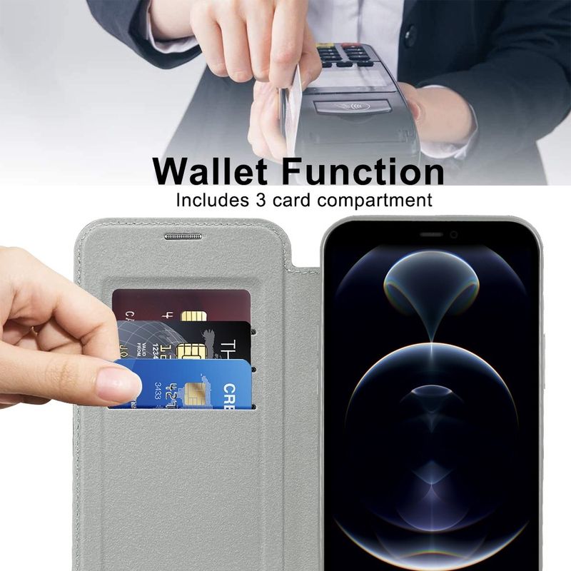 Laptop, Telefoane si Tablete - Telefoane mobile si accesorii - Accesorii Telefoane - Huse telefoane - Husa pentru iPhone 11 Pro Max - Techsuit SmartMag Book Case - Gri - Infinity.ro