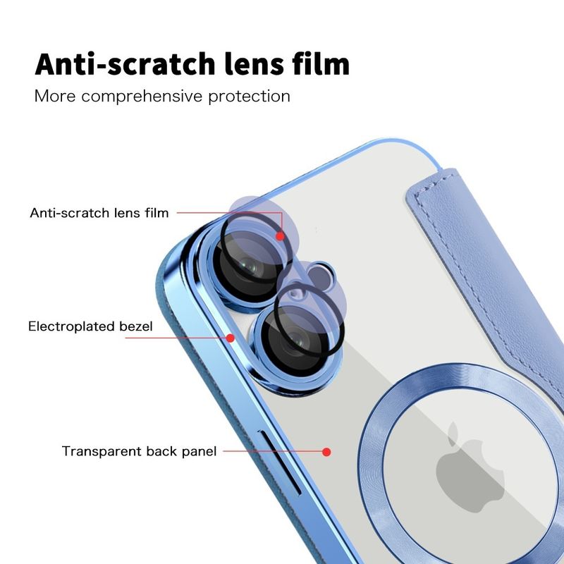 Laptop, Telefoane si Tablete - Telefoane mobile si accesorii - Accesorii Telefoane - Huse telefoane - Husa pentru iPhone 16 Plus - Techsuit SmartMag Book Case - Albastru deschis - Infinity.ro