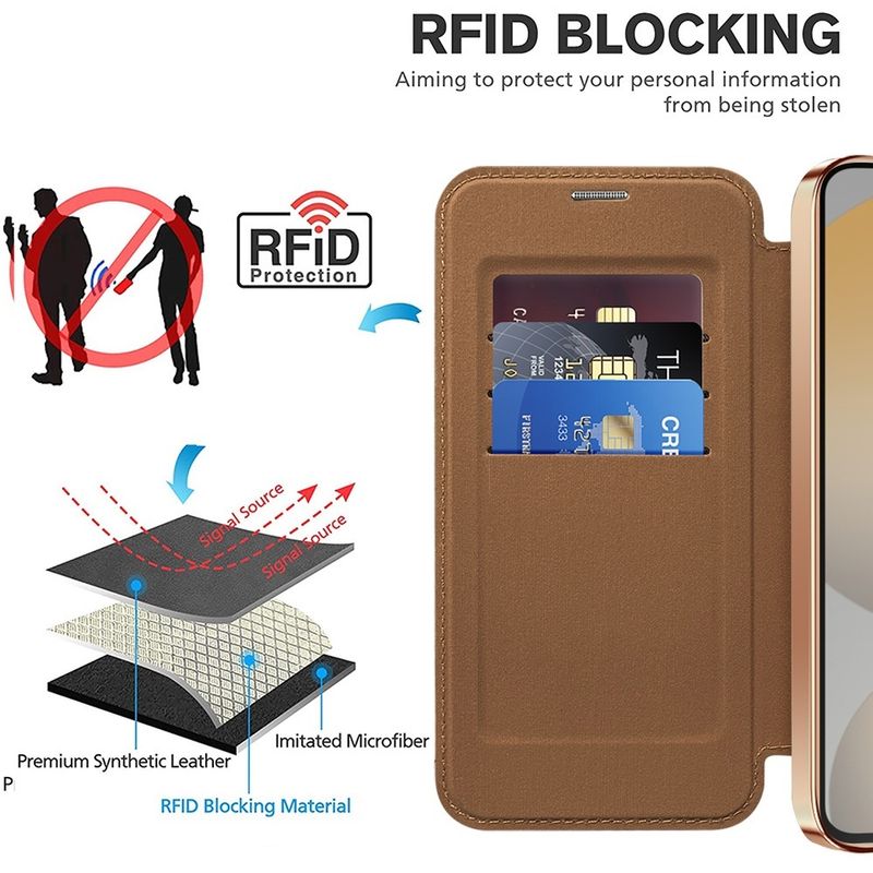 Laptop, Telefoane si Tablete - Telefoane mobile si accesorii - Accesorii Telefoane - Huse telefoane - Husa pentru Samsung Galaxy S24 Plus - Techsuit SmartMag Book Case - Maro - Infinity.ro