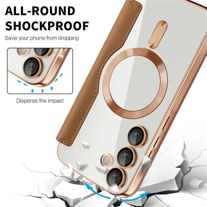 Laptop, Telefoane si Tablete - Telefoane mobile si accesorii - Accesorii Telefoane - Huse telefoane - Husa pentru Samsung Galaxy A35 5G - Techsuit SmartMag Book Case - Maro - Infinity.ro
