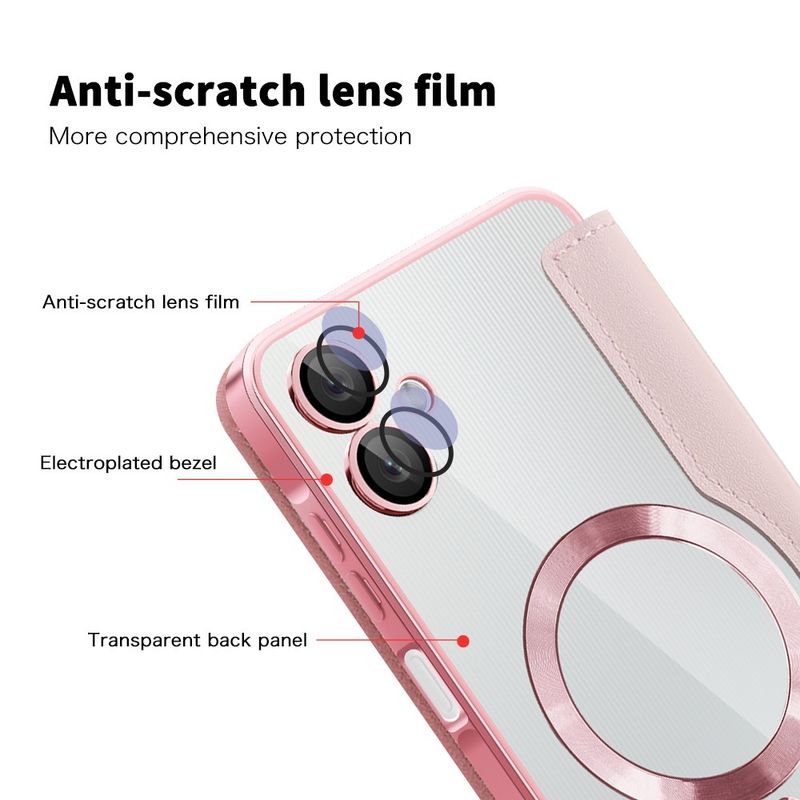 Laptop, Telefoane si Tablete - Telefoane mobile si accesorii - Accesorii Telefoane - Huse telefoane - Husa pentru Samsung Galaxy A06 - Techsuit SmartMag Book Case - Roz - Infinity.ro