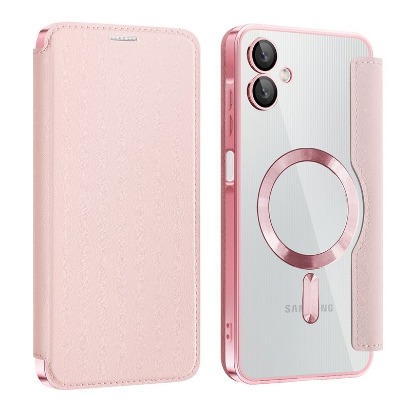 Laptop, Telefoane si Tablete - Telefoane mobile si accesorii - Accesorii Telefoane - Huse telefoane - Husa pentru Samsung Galaxy A06 - Techsuit SmartMag Book Case - Roz - Infinity.ro