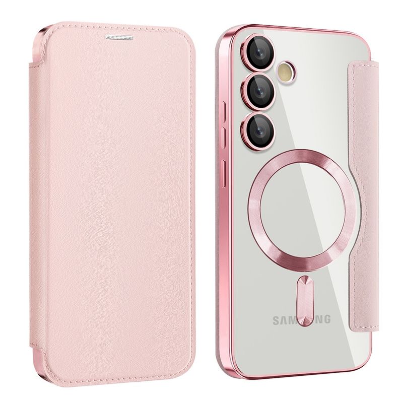 Laptop, Telefoane si Tablete - Telefoane mobile si accesorii - Accesorii Telefoane - Huse telefoane - Husa pentru Samsung Galaxy S23 Plus - Techsuit SmartMag Book Case - Roz - Infinity.ro