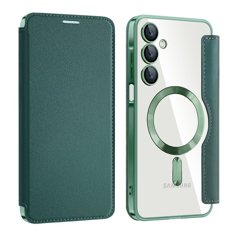Laptop, Telefoane si Tablete - Telefoane mobile si accesorii - Accesorii Telefoane - Huse telefoane - Husa pentru Samsung Galaxy A16 4G / A16 5G - Techsuit SmartMag Book Case - Verde - Infinity.ro