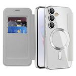 Laptop, Telefoane si Tablete - Telefoane mobile si accesorii - Accesorii Telefoane - Huse telefoane - Husa pentru Samsung Galaxy A35 5G - Techsuit SmartMag Book Case - Gri - Infinity.ro
