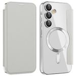 Laptop, Telefoane si Tablete - Telefoane mobile si accesorii - Accesorii Telefoane - Huse telefoane - Husa pentru Samsung Galaxy A35 5G - Techsuit SmartMag Book Case - Gri - Infinity.ro
