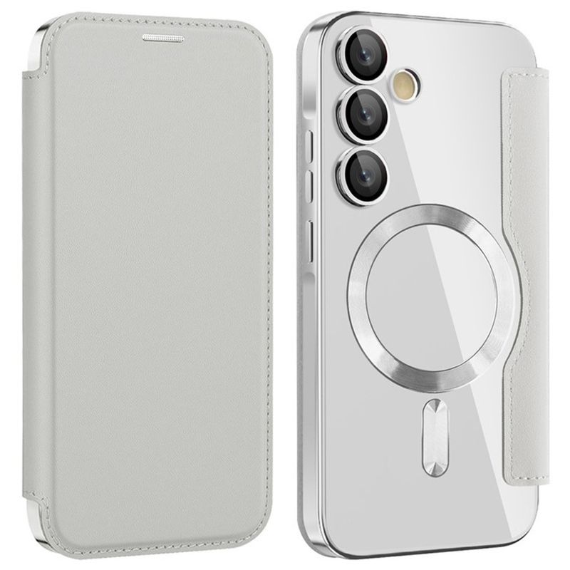 Laptop, Telefoane si Tablete - Telefoane mobile si accesorii - Accesorii Telefoane - Huse telefoane - Husa pentru Samsung Galaxy A35 5G - Techsuit SmartMag Book Case - Gri - Infinity.ro
