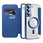 Laptop, Telefoane si Tablete - Telefoane mobile si accesorii - Accesorii Telefoane - Huse telefoane - Husa pentru Samsung Galaxy S22 Plus 5G - Techsuit SmartMag Book Case - Albastru - Infinity.ro