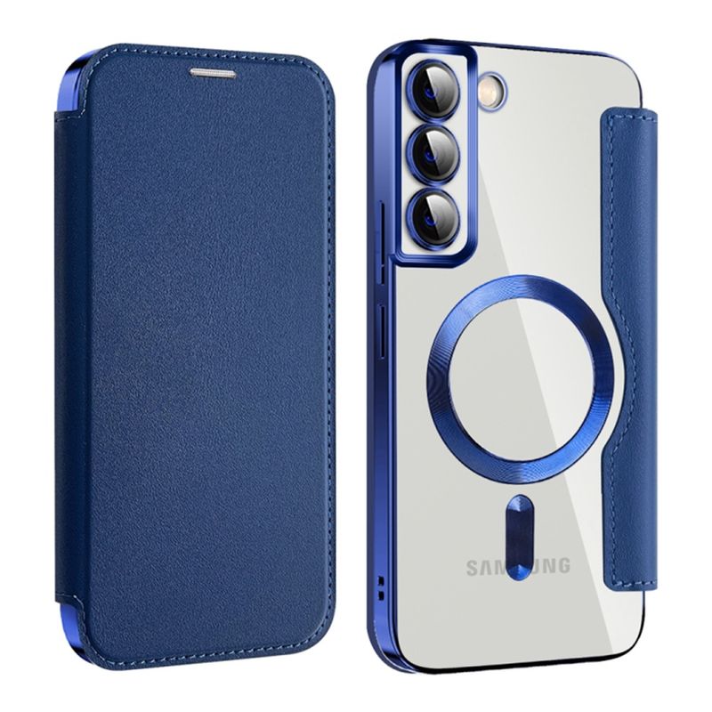 Laptop, Telefoane si Tablete - Telefoane mobile si accesorii - Accesorii Telefoane - Huse telefoane - Husa pentru Samsung Galaxy S22 Plus 5G - Techsuit SmartMag Book Case - Albastru - Infinity.ro