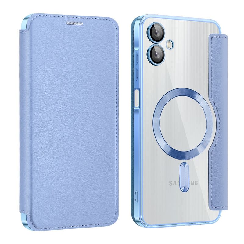 Laptop, Telefoane si Tablete - Telefoane mobile si accesorii - Accesorii Telefoane - Huse telefoane - Husa pentru Samsung Galaxy A06 - Techsuit SmartMag Book Case - Albastru deschis - Infinity.ro