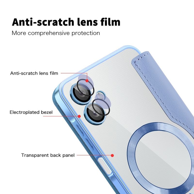 Laptop, Telefoane si Tablete - Telefoane mobile si accesorii - Accesorii Telefoane - Huse telefoane - Husa pentru Samsung Galaxy A06 - Techsuit SmartMag Book Case - Albastru deschis - Infinity.ro